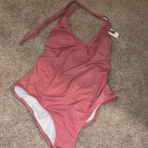 VS Pink mauve one piece bathing suit